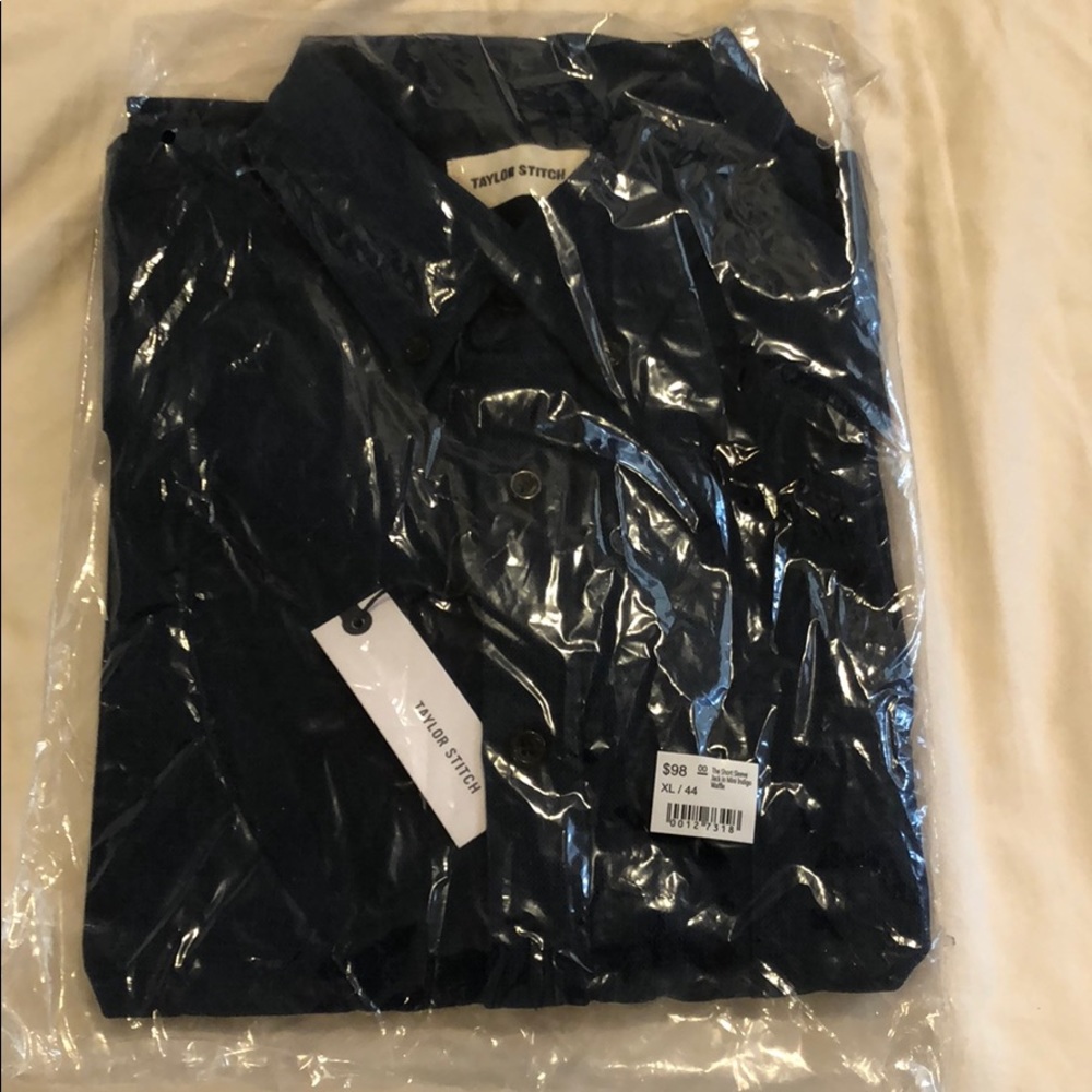 Taylor Stitch Short Sleeve Jack Mini Indigo Waffle